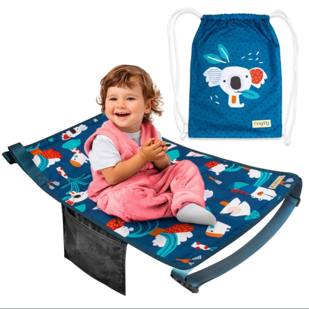 CozyFly Plane Seat for Toddlers Airplane Bed Seat Extender Travel Bed Hammock - Picture 2 of 7